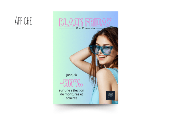 Conception et fabrication d'affiche A3 par Parlons web