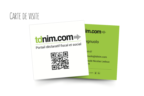 Conception et fabrication de cartes de visite par Parlons web