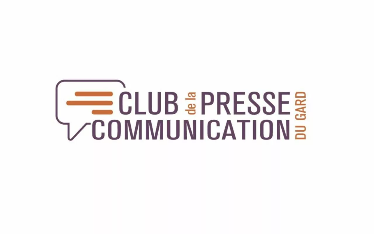 Logo club de la presse et de la communication du Gard par Parlons web